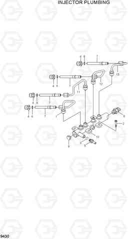 9430 INJECTOR PLUMBING HL730-7A, Hyundai