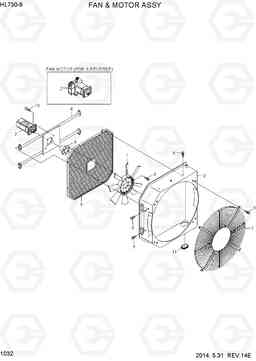 1032 FAN & MOTOR ASSY HL730-9, Hyundai