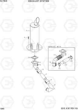 1060 EXHAUST SYSTEM HL730-9, Hyundai