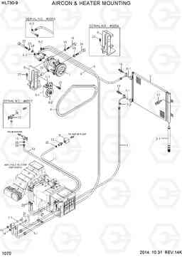 1070 AIRCON & HEATER MOUNTING HL730-9, Hyundai