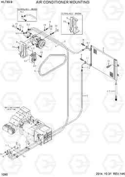 1090 AIR CONDITIONER MOUNTING HL730-9, Hyundai