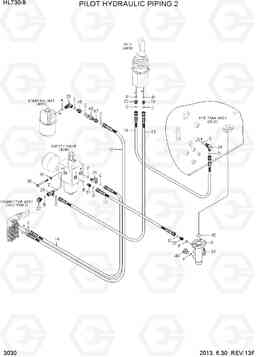 3030 PILOT HYDRAULIC PIPING 2 HL730-9, Hyundai