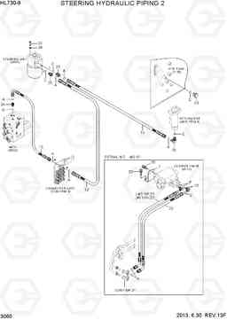 3060 STEERING HYDRAULIC PIPING 2 HL730-9, Hyundai