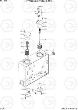 3120 HYDRAULIC TANK ASSY HL730-9, Hyundai