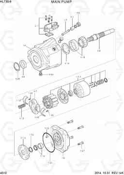 4010 MAIN PUMP HL730-9, Hyundai