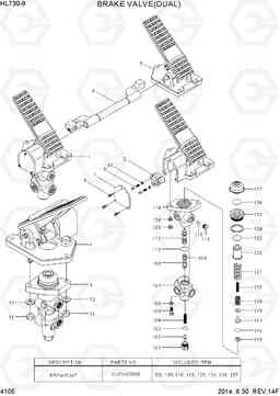 4105 BRAKE VALVE(DUAL) HL730-9, Hyundai