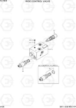 4120 RIDE CONTROL VALVE HL730-9, Hyundai