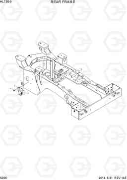 5020 REAR FRAME HL730-9, Hyundai