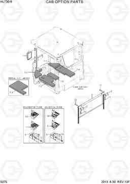 5075 CAB OPTION PARTS HL730-9, Hyundai