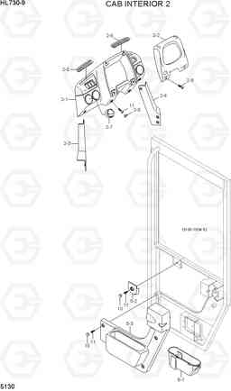 5130 CAB INTERIOR 2 HL730-9, Hyundai