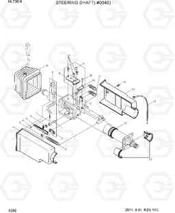 5200 STEERING SHAFT(-#0040) HL730-9, Hyundai