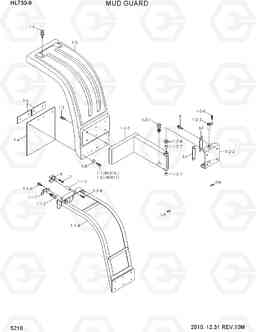 5210 MUD GUARD HL730-9, Hyundai