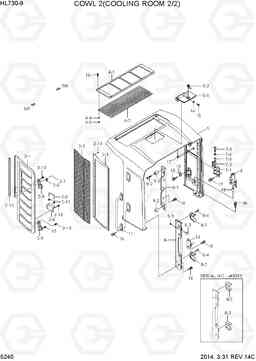 5240 COWL 2(COOLING ROOM, 2/2) HL730-9, Hyundai