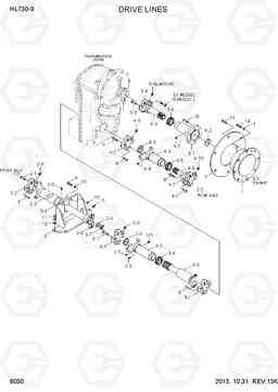 6030 DRIVE LINES HL730-9, Hyundai