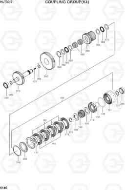 6140 COUPLING GROUP(K4) HL730-9, Hyundai