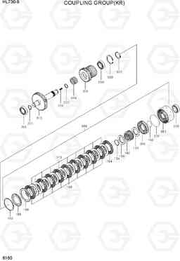 6160 COUPLING GROUP(KR) HL730-9, Hyundai