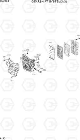 6190 GEARSHIFT SYSTEM(1/3) HL730-9, Hyundai