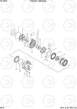 6310 FRONT BRAKE HL730-9, Hyundai