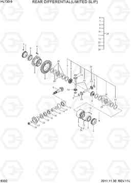 6332 REAR DIFFERENTIAL(LIMITED SLIP) HL730-9, Hyundai