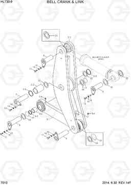 7010 BELL CRANK & LINK HL730-9, Hyundai