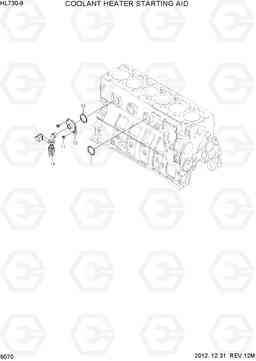 9070 COOLANT HEATER STARTING AID HL730-9, Hyundai