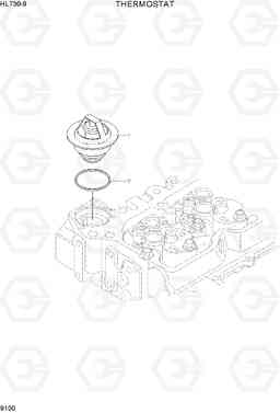 9100 THERMOSTAT HL730-9, Hyundai