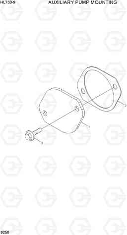 9250 AUXILIARY PUMP MOUNTING HL730-9, Hyundai