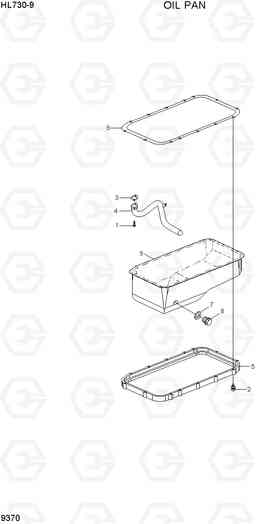 9370 OIL PAN HL730-9, Hyundai