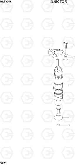 9420 INJECTOR HL730-9, Hyundai