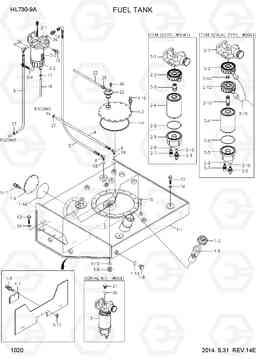 1020 FUEL TANK HL730-9A, Hyundai