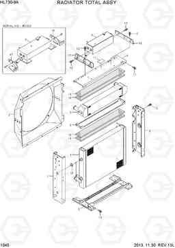 1045 RADIATOR TOTAL ASSY HL730-9A, Hyundai