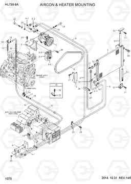 1070 AIRCON & HEATER MOUNTING HL730-9A, Hyundai