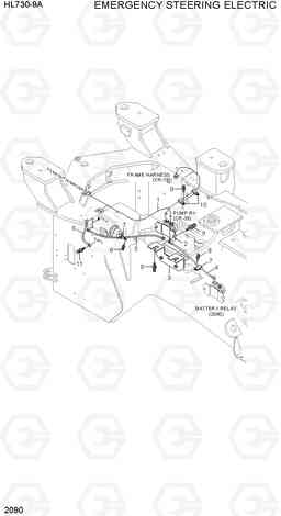 2090 EMERGENCY STEERING ELECTRIC HL730-9A, Hyundai