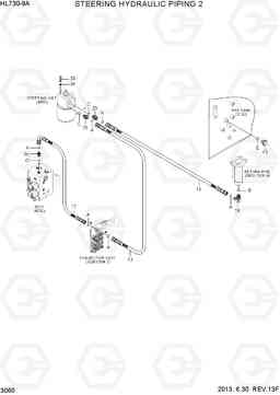 3060 STEERING HYDRAULIC PIPING 2 HL730-9A, Hyundai