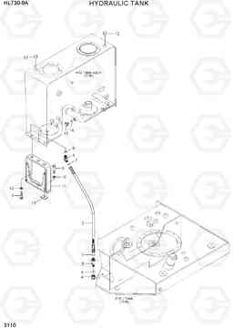 3110 HYDRAULIC TANK GROUP HL730-9A, Hyundai