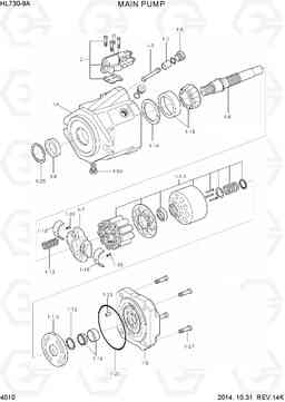 4010 MAIN PUMP HL730-9A, Hyundai