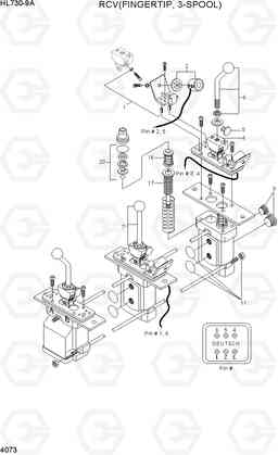 4073 RCV(FINGERTIP, 3-SPOOL) HL730-9A, Hyundai