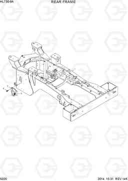 5020 REAR FRAME HL730-9A, Hyundai