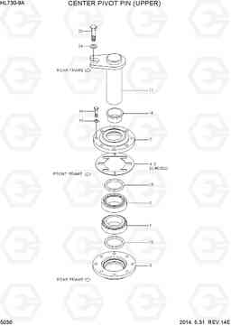 5030 CENTER PIVOT PIN(UPPER) HL730-9A, Hyundai