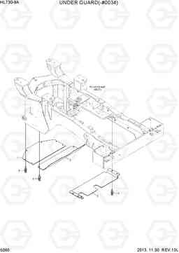 5060 UNDER GUARD(-#0034) HL730-9A, Hyundai