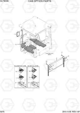 5075 CAB OPTION PARTS HL730-9A, Hyundai