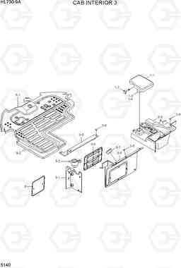 5140 CAB INTERIOR 3 HL730-9A, Hyundai
