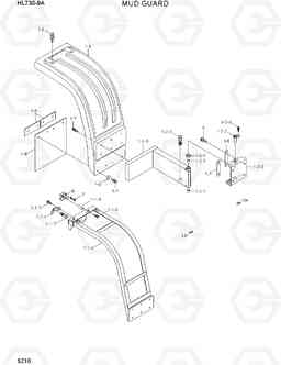 5210 MUD GUARD HL730-9A, Hyundai