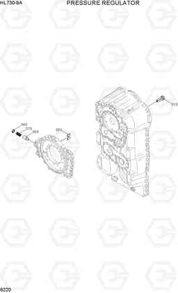 6220 PRESSURE REGULATOR HL730-9A, Hyundai