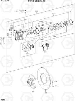 6280 PARKING BRAKE HL730-9A, Hyundai