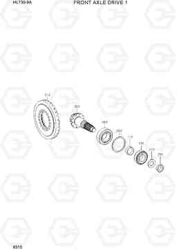 6310 FRONT AXLE DRIVE 1 HL730-9A, Hyundai