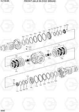 6340 FRONT AXLE M-DISC BRAKE HL730-9A, Hyundai