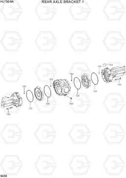 6430 REAR AXLE BRACKET 1 HL730-9A, Hyundai