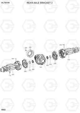 6440 REAR AXLE BRACKET 2 HL730-9A, Hyundai