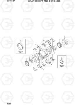 9050 CRANKSHAFT & BEARINGS HL730-9A, Hyundai